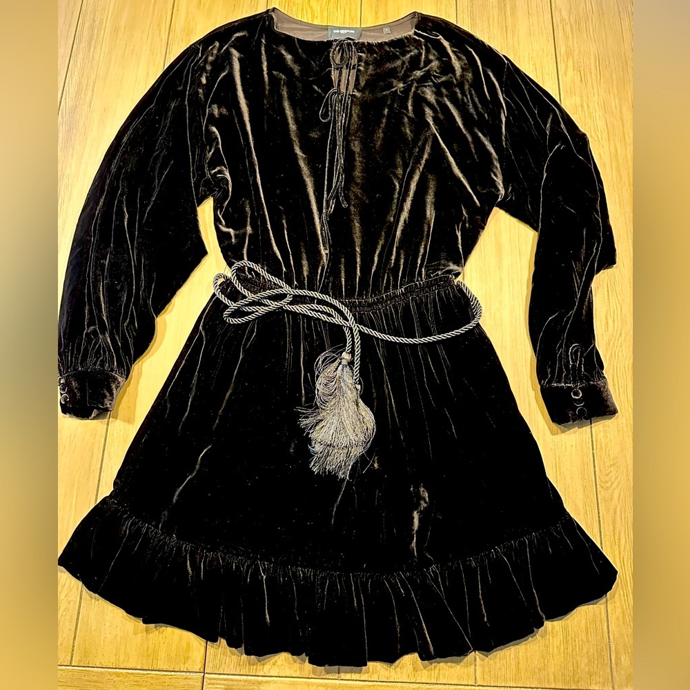 The Kooples black velvet dress